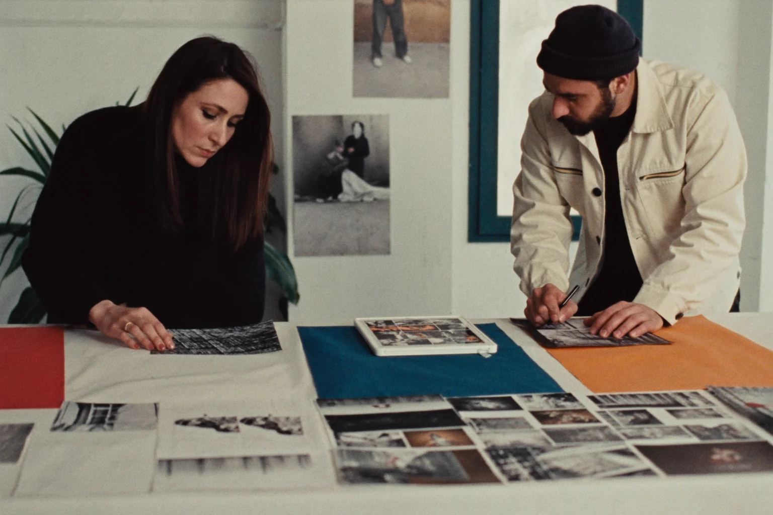 Illustrative scene of a creative studio at work