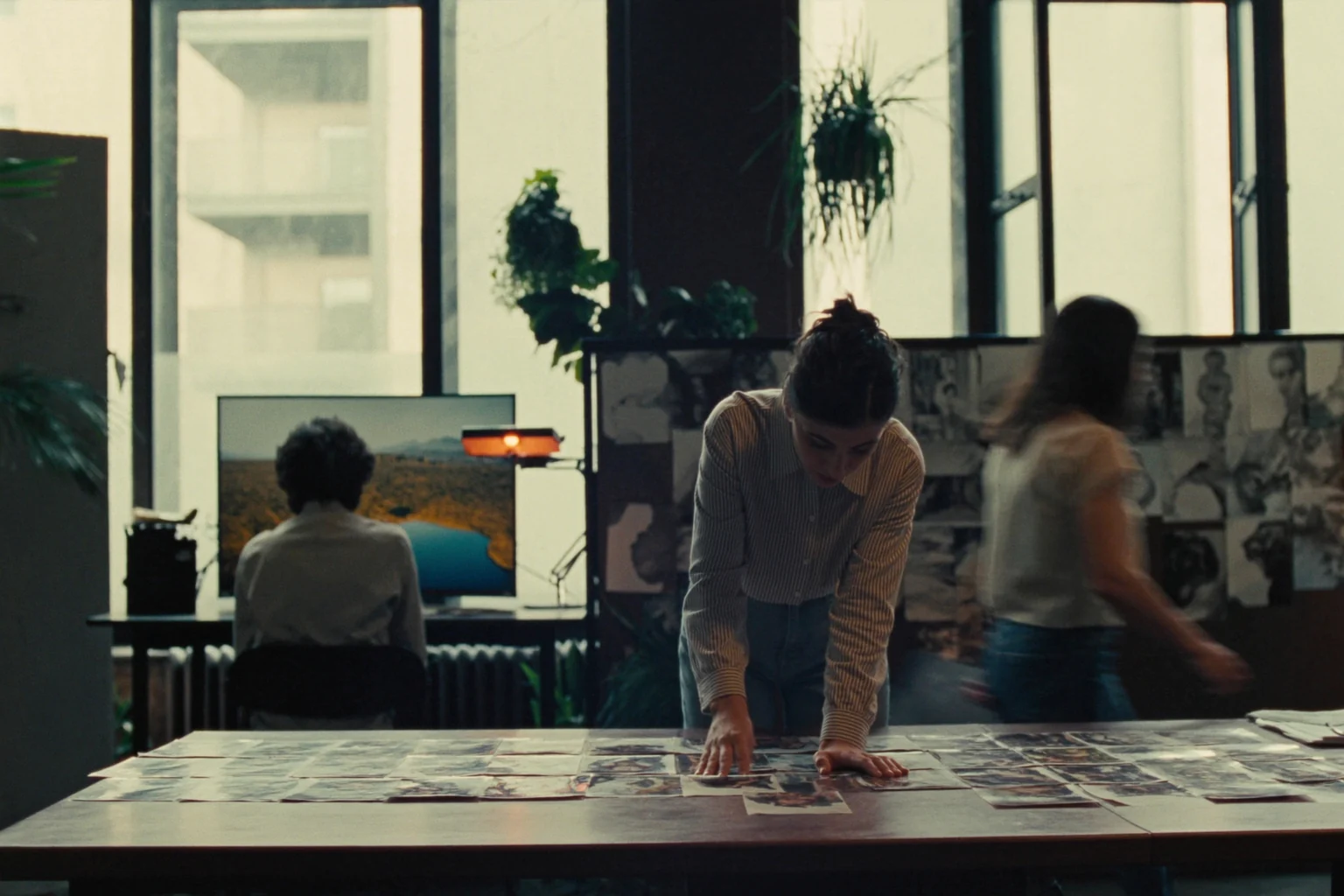 Illustrative scene of a creative studio at work