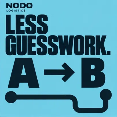 Nodo Logistics-ის სოციალური პოსტი 3: ნაკლები გაურკვევლობა. A-დან B-მდე.