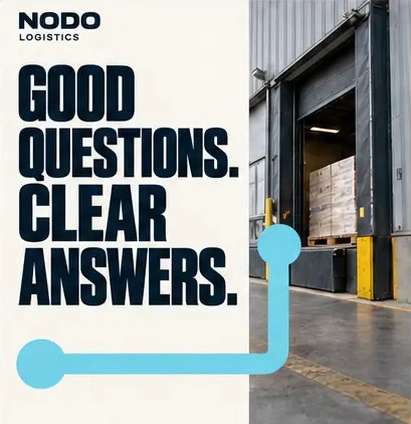 Nodo Logistics-ის სოციალური პოსტი 8: სწორი კითხვები. მკაფიო პასუხები.